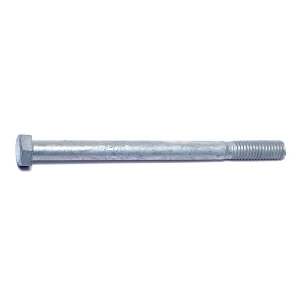 Midwest Fastener 3/8"-16 Hex Head Cap Screw, Hot Dipped Galvanized Steel, 5 in L, 50 PK 05389